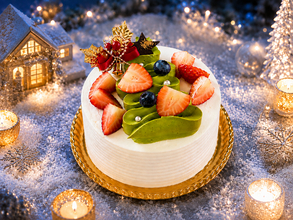洛甘舎の2026年クリスマスケーキ「洛甘ホワイトクリスマス 」11月1日より店頭予約受付開始