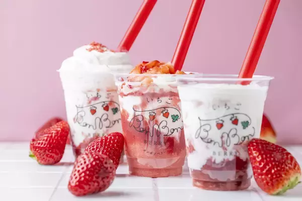 「今年もやってきた！熱海のビル一棟まるごといちごスイーツ専門店より毎年人気のかき氷が登場＆新作いちごフラッペが4/25(土)から発売！」の画像