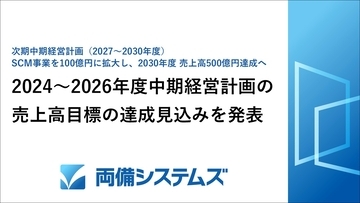 両備システムズ、2024～2026年度中期経営計画目標達成見込みを発表