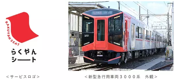 新型急行用車両3000系に導入する当社初の座席指定サービス名称を「らくやんシート」に決定！大阪梅田駅～山陽姫路駅間でサービスを提供！