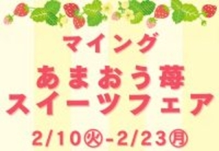 ＜博多駅で旬のあまおうスイーツを食べ比べ＞総勢9店舗が大集合！2/10～「マイングあまおう苺スイーツフェア2026」JR博多駅 博多エキナカ マイング