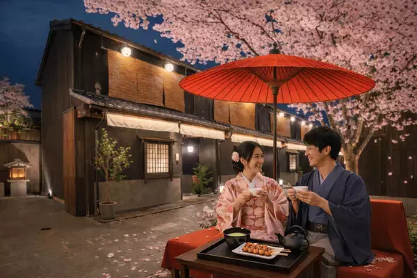 春の京都で“時をこえる茶屋体験”を　Nazuna京都椿通、桜の下で人と人を結ぶ期間限定イベントを開催