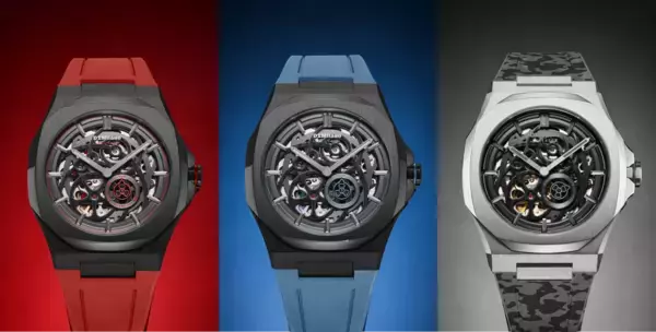 D1 Milano、 “色の力”を持つスケルトンウォッチ