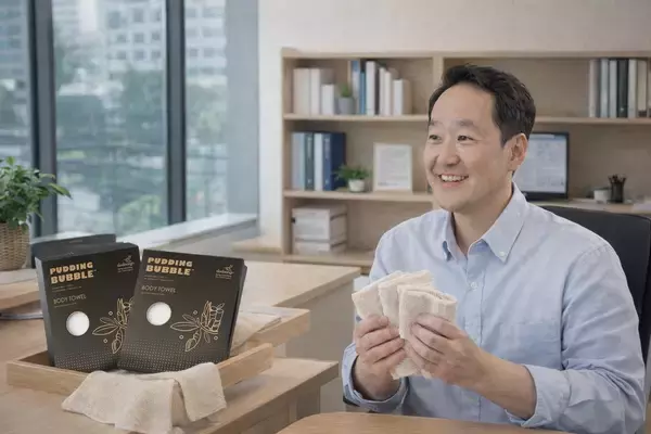 「毎日のシャワーから地球を守る。韓国発・サトウキビ繊維×シルクの極泡シャワータオル「dodoong」日本初展開」の画像