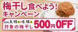 「梅の生産量日本一の和歌山からお得なキャンペーン！産地直送通販サイト「ＪＡタウン」の「ココ、カラ。和歌山マルシェ」で「梅干し食べよう！キャンペーン」を開催！～梅干しを通常価格より500円ＯＦＦで販売！～」の画像1