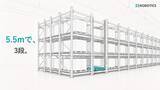 「世界初公開、日本向け高さ5.5m倉庫の3段保管ソリューション　ZS RoboticsがLogis-Tech Tokyo 2026で発表」の画像1