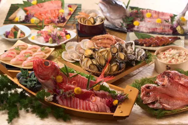 【Premium 伊東ホテルニュー岡部限定】2月11日(水)スタート！金目鯛づくしとあわびの海鮮バイキング心ゆくまで金目鯛を。あわびの海鮮蒸しも味わう、満足の海の幸。