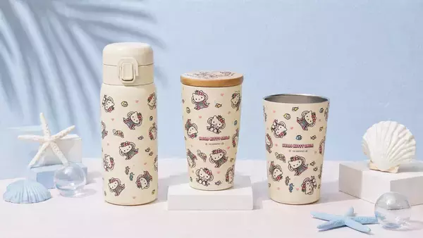 新作！乙姫の衣装を着たハローキティと一緒にお出かけ♪「HELLO KITTY SMILE」限定 ドリンクアイテム3種6月6日より発売！