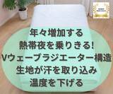 「熱帯夜を乗り切る！風通る独自構造生地が寝汗をとり朝までサラサラ快適敷パット節電・省エネ対策に100年繊維企業が開発」の画像2