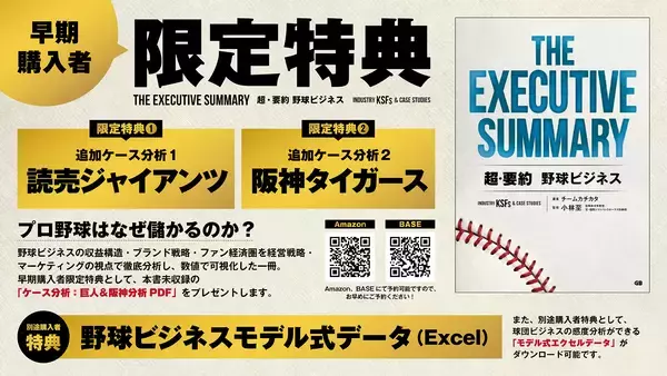 「日本のプロ野球はどう“稼ぐべき”か？『THE EXECUTIVE SUMMARY 超・要約 野球ビジネス』プロ野球開幕日に発刊」の画像