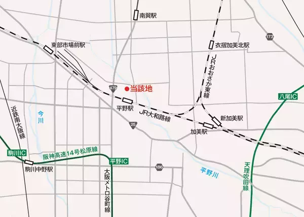 「JR関西本線「平野」駅前における複合開発　「(仮称)大阪市平野区複合開発計画」物流施設着工のお知らせ」の画像