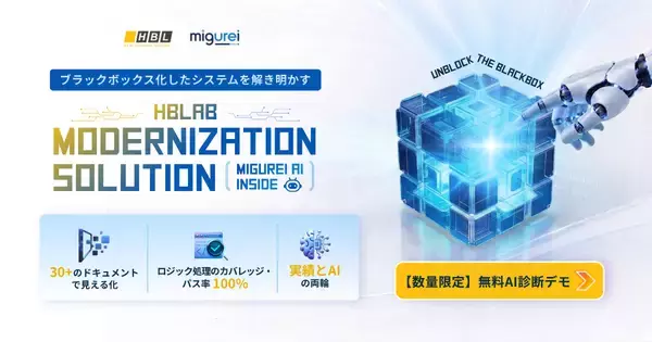 株式会社エイチビーラボジャパン、システム移行の新ソリューション「Modernization Solution(Migurei AI Inside)」を提供開始
