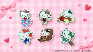 どのハローキティに出会える？心ときめく新作ピンバッジ♪「AWAJI HELLO KITTY APPLE LAND」新作オリジナルグッズ10月10日より販売開始！