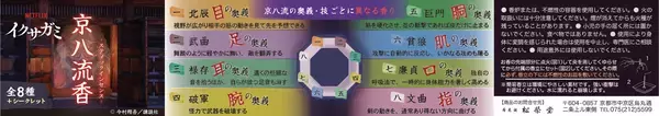 創業300余年の香老舗 松栄堂、Netflixシリーズ「イクサガミ」の世界観を体験する企画商品『京八流香』を京都・東京の2拠点限定で販売　～物語の舞台をつなぐ、くじ引き形式の特別な香り体験～