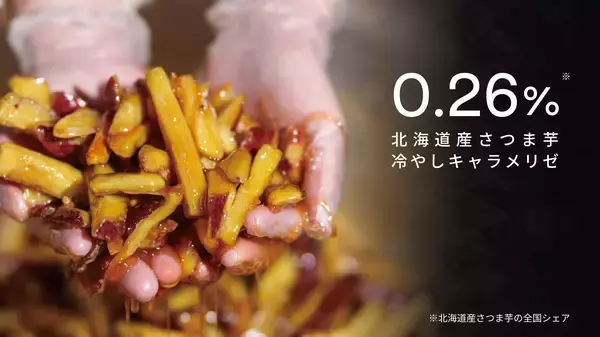全国シェア0.26％の希少なさつまいもを使った大学芋「北海道産さつま芋冷やしキャラメリゼ(大学芋)」2日で目標400％達成！Makuake3/31まで販売中