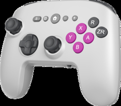 懐かしのカラーで楽しめる！無線タイプの天面６ボタンゲームコントローラー