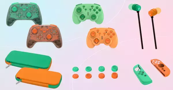 エメラルド、オレンジカラーのSwitch2用ゲームアクセサリー6種を7月下旬に発売！