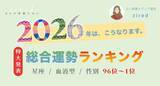 「2026年運勢ランキング【第96位〜第1位】をzired編集部が発表」の画像1