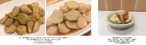 ～ほっくり、ねっとり。雪国から届く冬のぬくもり～ 全農直営飲食店舗で「新潟県産さといもフェア」を １月８日（木）～１６日（金）に開催