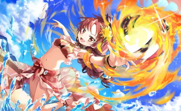 「『魔法少女まどか☆マギカ Magia Exedra』、新限定★5キオク 佐倉杏子(水着)初回10連無料！メインストーリー灯台劇場編「1章 前編」開幕！期間中最大80連ガチャ無料の海開きキャンペーンも開催中！」の画像