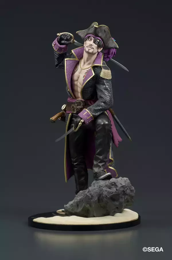「大人気ゲーム「龍が如く8外伝 Pirates in Hawaii」より、“キャプテン真島(真島吾朗)”がPVC製スタチューでフィギュア化！2026年12月発売予定。」の画像