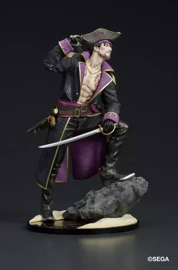「大人気ゲーム「龍が如く8外伝 Pirates in Hawaii」より、“キャプテン真島(真島吾朗)”がPVC製スタチューでフィギュア化！2026年12月発売予定。」の画像