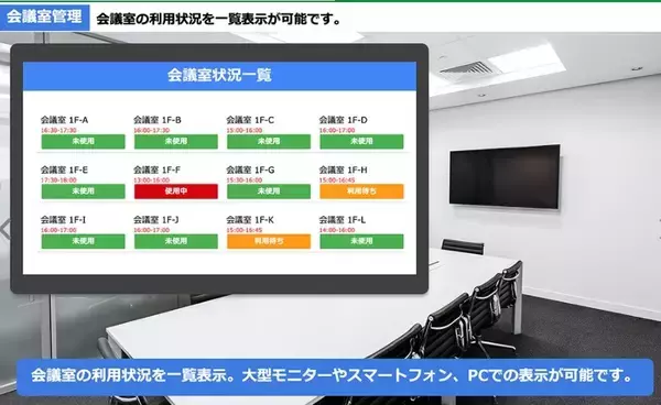 「サテライトオフィス、会議室や在席、備品の管理機能の提供を開始 　～Google Workspace / Microsoft 365 / LINE WORKSと連携～」の画像