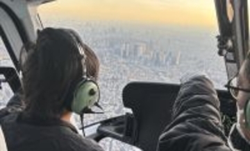 春休み4月、東京ヘリポートで「ヘリコプター体験フライト」100回目の開催