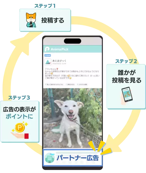 「あなたのペットが保護犬猫の命をつなぐ―動物専用SNS『AnimaPick』、無料でできる新しい支援の形」の画像