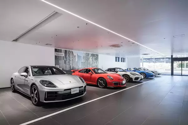 「SKY GROUP　ポルシェセンター横浜青葉　認定中古車展示場・ワークショップ1/31リニューアルオープン」の画像