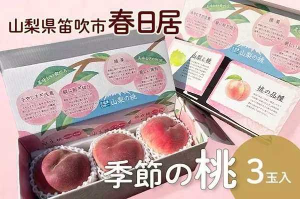 厳しい選果基準で選びぬかれた「春日居の桃」を産地直送通販サイト「ＪＡタウン」で販売開始