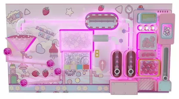 「誕生から55周年！サクマ製菓「いちごみるく」の世界で遊べる、日本初のファミリー向け屋内パーク「FUN VILLAGE in TOKYO-BAY」 2025年11月28日(金)オープン！」の画像