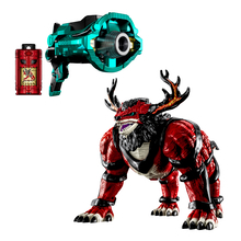 PROJECT R.E.D.第2弾『角醒ハンター オメガホーン』より「DX角獣エンカク＆オメガホーンセット」をはじめ、番組に登場する「角獣」や召喚アイテムのおもちゃを公開！