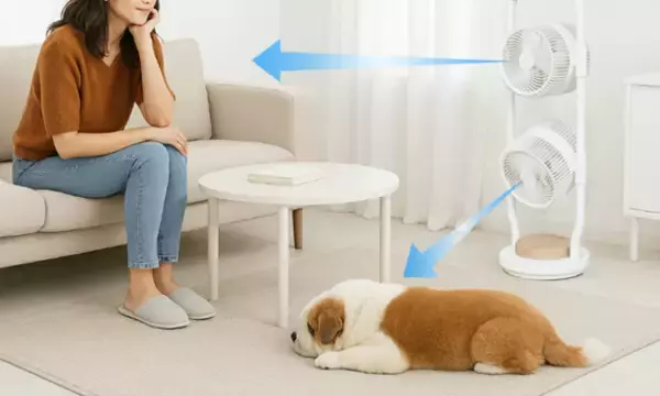 「扇風機革命！風を重ねるという答え「moku.　ダブルマルチファン」新発売」の画像