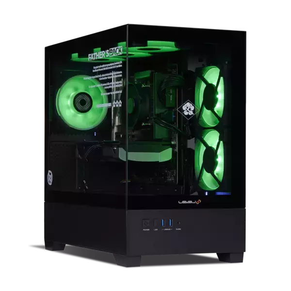 「LEVEL∞ × 父ノ背中 コラボゲーミングPCに 新たにオリジナルデザインピラーレスモデルが登場」の画像