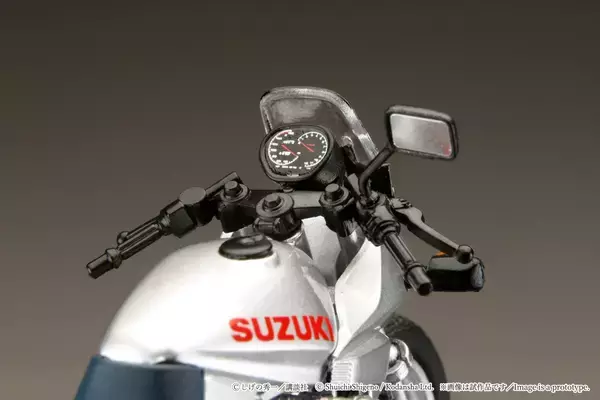 「ホビージャパン、「バリバリ伝説」聖 秀吉のSUZUKI GSX750S KATANAを1/24ダイキャスト完成品で再現、予約受付中」の画像