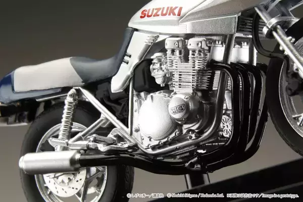 「ホビージャパン、「バリバリ伝説」聖 秀吉のSUZUKI GSX750S KATANAを1/24ダイキャスト完成品で再現、予約受付中」の画像