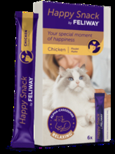 猫の穏やかな毎日を、もっとおいしく、もっと手軽に　α-カソゼピン配合の猫用おやつ「ハッピースナック by フェリウェイ(R)」新発売のお知らせ