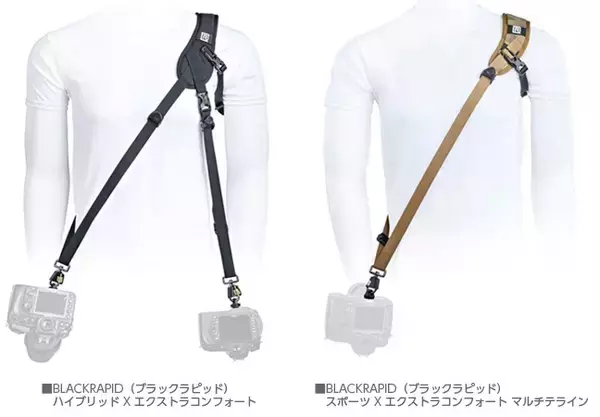速写と快適さを兼ね備えたストラップを提供するブランド「ブラックラピッド（BLACKRAPID）」よりカメラハーネスなど2種をリニューアル発売！