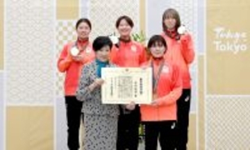 ＪＦＥシステムズ社員　川島 真琴選手が東京都栄誉賞・都民スポーツ大賞を受賞