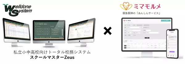 ミマモルメの「欠席遅刻等受付機能」と、校務支援システム「スクールマスターZeus」との連携機能の開発を開始します～欠席・遅刻連絡の転記作業を無くすことで、教員の働き方改革を実現！～