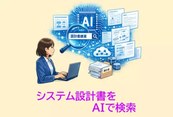 ITシステム開発会社向け「システム設計書検索AI」3/18リリース過去の設計ナレッジの有効活用と属人化解消を強力に支援