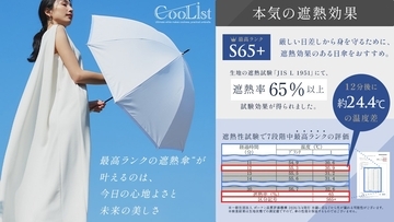 「猛暑対策の新常識」汗だく・化粧崩れにサヨナラ。超遮熱傘、大人の「スキンケア日傘」『CooList（クーリスト）』が公式ECにて支持を獲得。