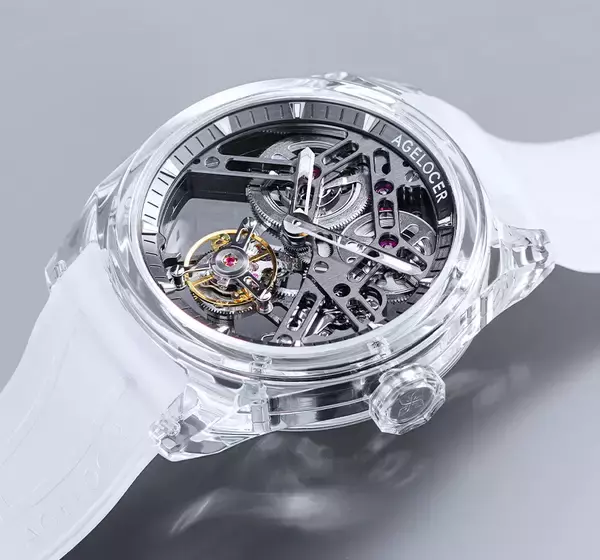 「透明感と精度を極めた「AGELOCER」新作モデルが日本上陸　～クラウドファンディング「Makuake」にて先行販売開始～」の画像