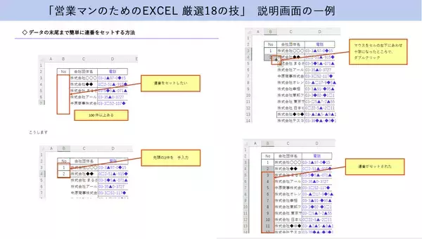 大好評の「営業マンのためのExcel　厳選18の技」のランク付版を公開　アタックリストのスマートな管理に役立つExcel技をご紹介