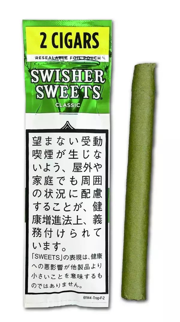 「アメリカ定番シガーブランド「スウィッシャースイート」からフォイルパウチ「グリーン」、「ハニーバナナ」が2月2日(月)新発売」の画像