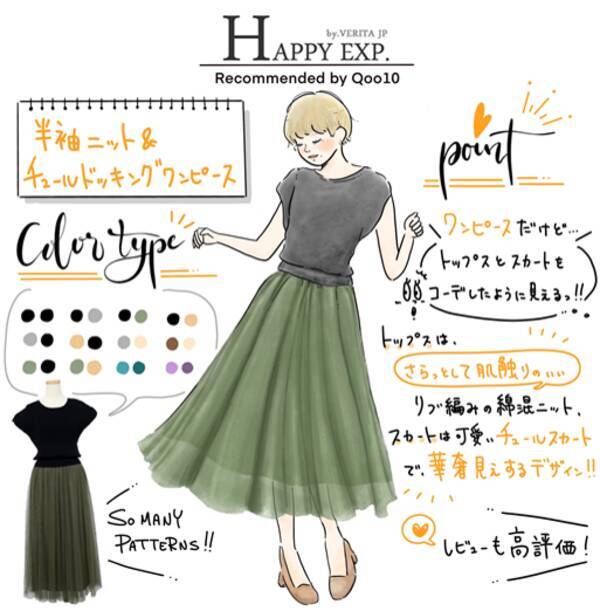 内田理央も 最高 大モテワンピースかも と大絶賛 チュールがふわっと可愛い 半袖ニット チュールドッキングワンピース Tokyo Fm Qoo10 Presents 内田理央の明日 なに着よ 21年7月16日 エキサイトニュース