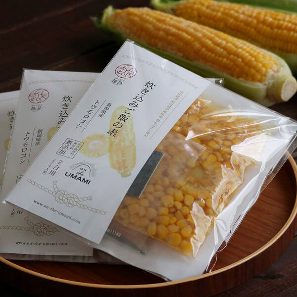 Niigata 越品 だし専門店コラボ商品 熊よりも強い 新潟県津南町産 鬼もろこし を使った 炊き込みご飯の素 トウモロコシ が9 22に販売開始 21年9月22日 エキサイトニュース Niigata 越品 だし専門店コラボ商品 熊よりも強い 新潟県津南町産 鬼もろこし を使った 炊き込みご飯の素 トウモロコシ が9 22に販売開始 21年9月22日 エキサイトニュース