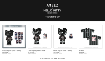 「ATEEZ × ハローキティ」コラボレーション商品が登場　ONETODAY「HELLO KITTY “BLACK SERIES”」より、2026年8月14日(金)20時に第一弾ラインナップを公開