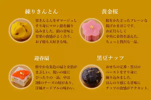 「見た目も華やか、味も本格派　創業120年の老舗さつま揚げ店が贈るお正月限定アソートギフト「迎春福箱」」の画像